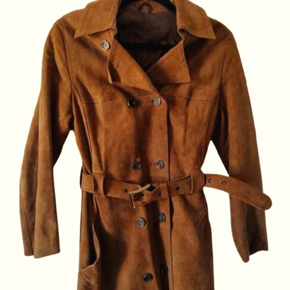 Vintage Aleksander Trench Coat Size Small - Picture 3 of 16
